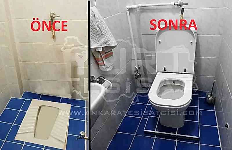 ankara tuvalet taşı yerine klozet koyma